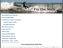 Tablet Screenshot of fixtheneck.com